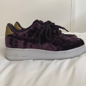 Nike Velvet Air Force Ones
